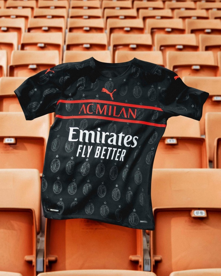 AC米兰新赛季第三客场球衣，AC米兰2021-2022赛季三客球衣